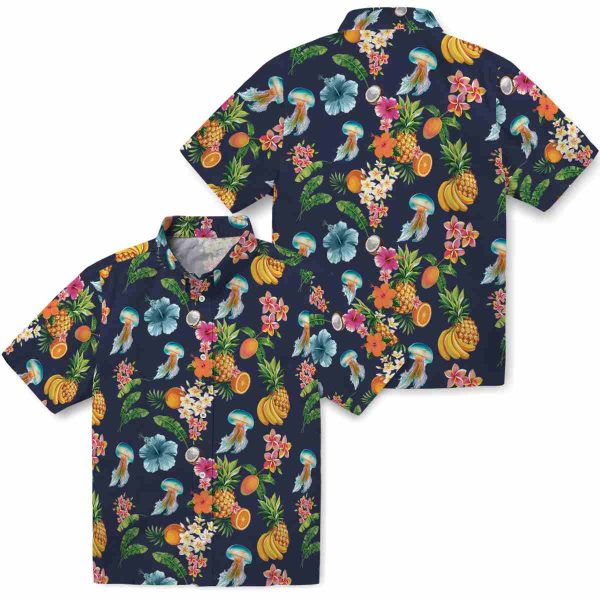 Jellyfish Hibiscus And Fruit Hawaiian Shirt Latest Model