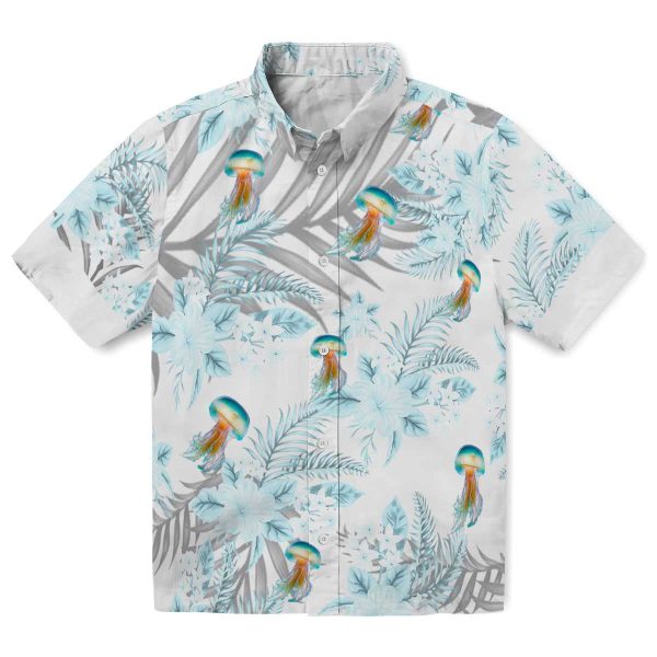 Jellyfish Hibiscus Palm Leaves Hawaiian Shirt Best selling