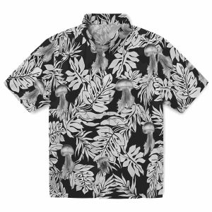 Jellyfish Monstera Leaf Pattern Hawaiian Shirt Best selling