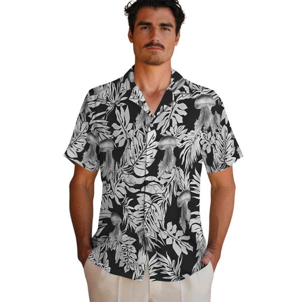 Jellyfish Monstera Leaf Pattern Hawaiian Shirt High quality