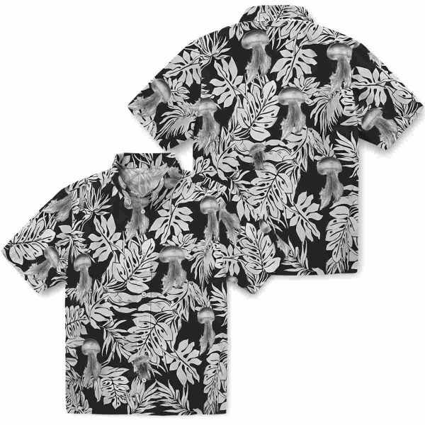 Jellyfish Monstera Leaf Pattern Hawaiian Shirt Latest Model