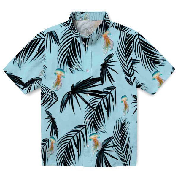 Jellyfish Palm Leaf Hawaiian Shirt Best selling 1