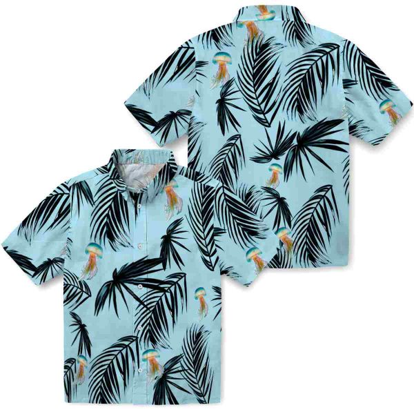 Jellyfish Palm Leaf Hawaiian Shirt Latest Model 1