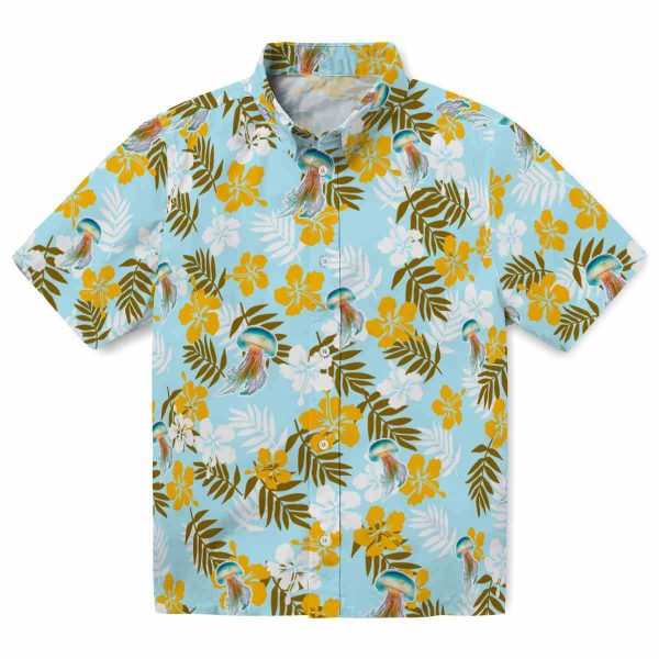 Jellyfish Tropical Floral Hawaiian Shirt Best selling