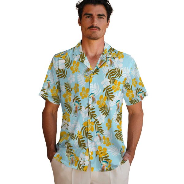 Jellyfish Tropical Floral Hawaiian Shirt High quality