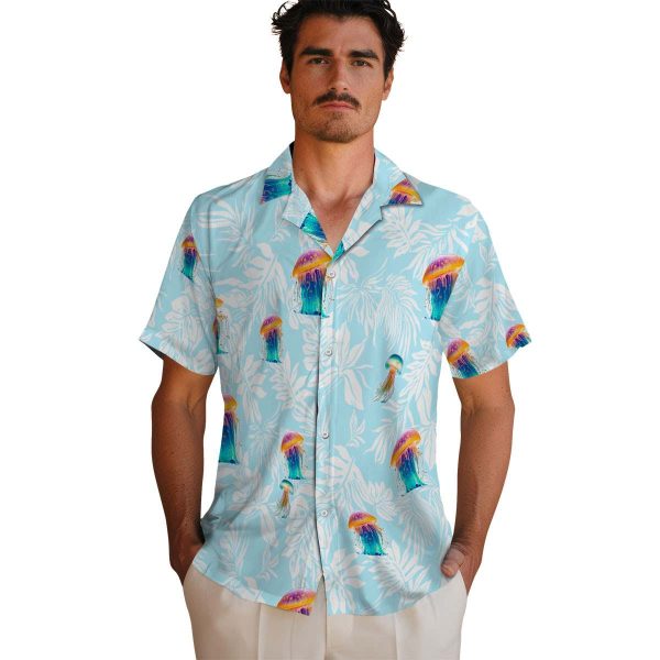 Jellyfish Tropical Leaf Hawaiian Shirt High quality