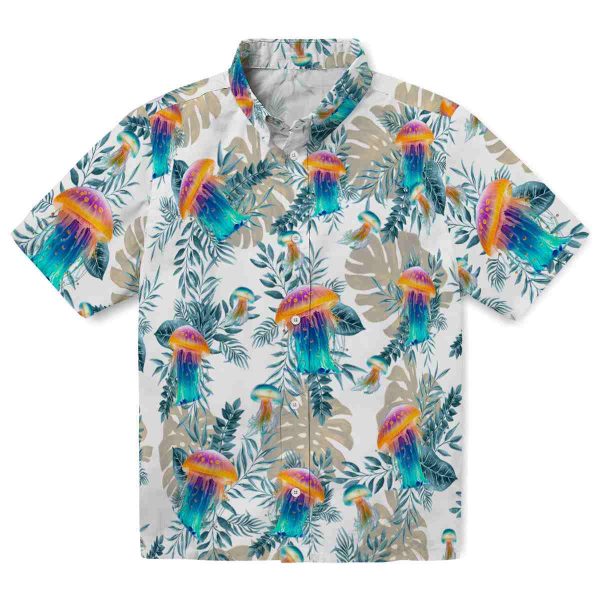 Jellyfish Tropical Leaves Hawaiian Shirt Best selling