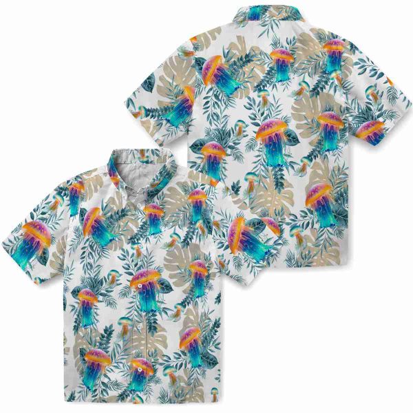 Jellyfish Tropical Leaves Hawaiian Shirt Latest Model