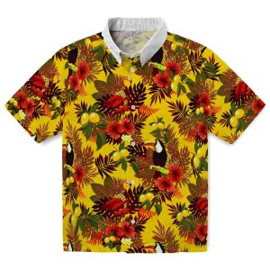Lemon Floral Toucan Hawaiian Shirt Best selling
