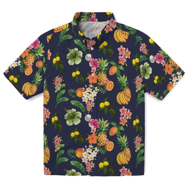 Lemon Hibiscus And Fruit Hawaiian Shirt Best selling