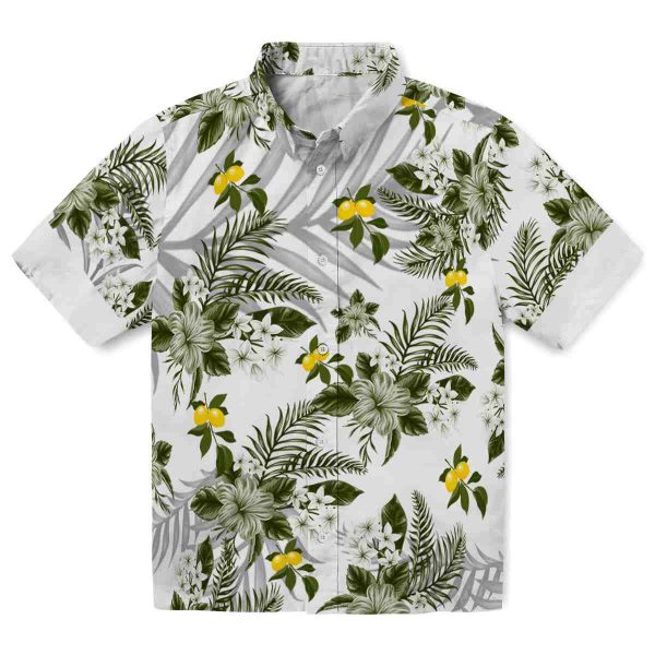 Lemon Hibiscus Palm Leaves Hawaiian Shirt Best selling