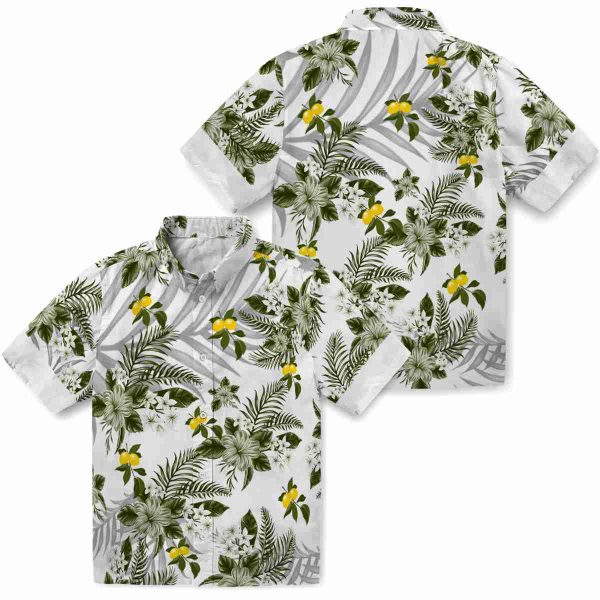 Lemon Hibiscus Palm Leaves Hawaiian Shirt Latest Model