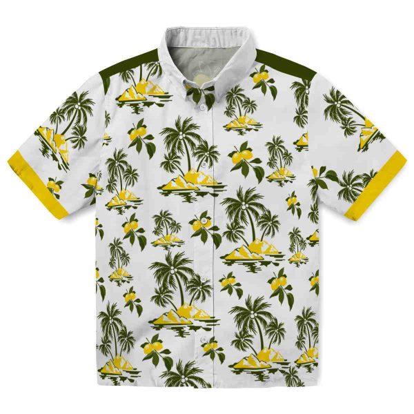 Lemon Palm Island Print Hawaiian Shirt Best selling