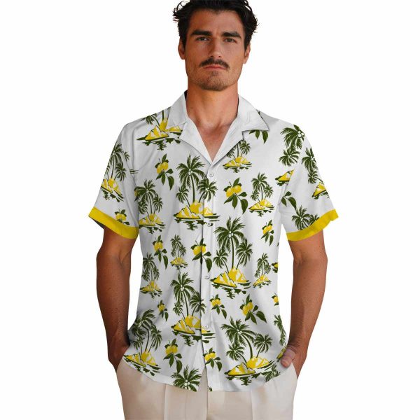 Lemon Palm Island Print Hawaiian Shirt High quality