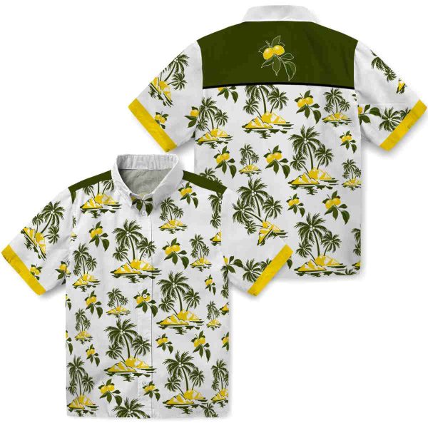 Lemon Palm Island Print Hawaiian Shirt Latest Model