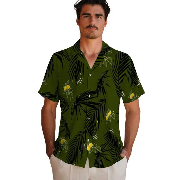 Lemon Palm Leaf Hawaiian Shirt High quality