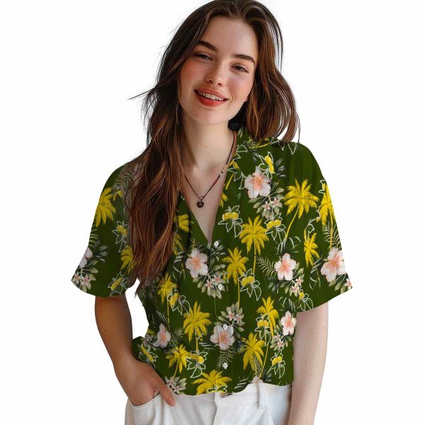 Lemon Palm Tree Flower Hawaiian Shirt Trendy