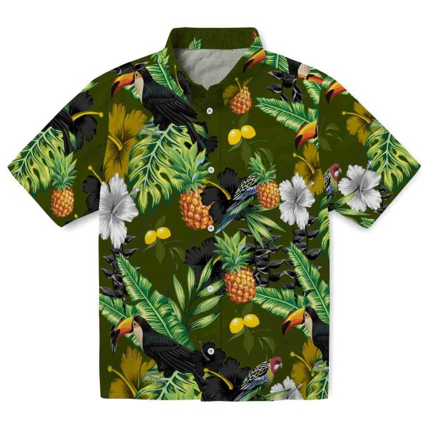 Lemon Toucan Hibiscus Pineapple Hawaiian Shirt Best selling