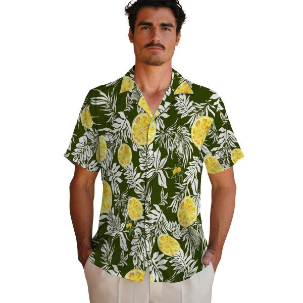 Lemon Tropical Leaf Hawaiian Shirt High quality