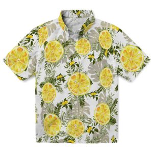 Lemon Tropical Leaves Hawaiian Shirt Best selling