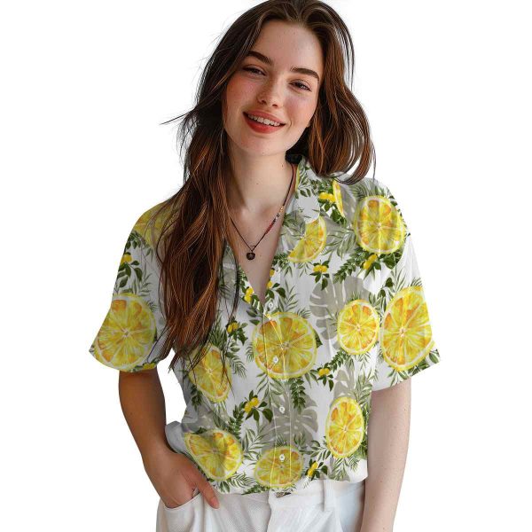 Lemon Tropical Leaves Hawaiian Shirt Trendy