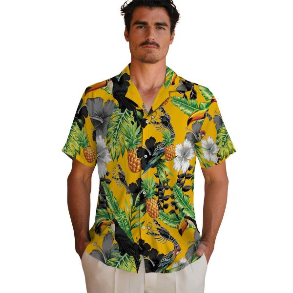 Lobster Toucan Hibiscus Pineapple Hawaiian Shirt High quality