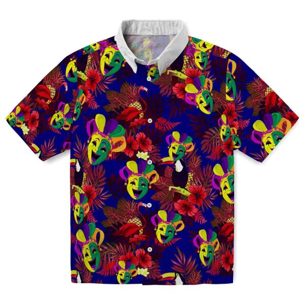 Mardi Gras Floral Toucan Hawaiian Shirt Best selling