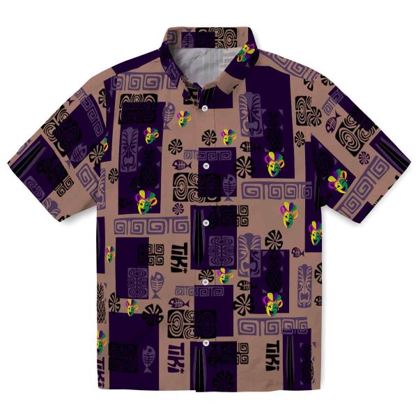 Mardi Gras Tribal Symbols Hawaiian Shirt Best selling