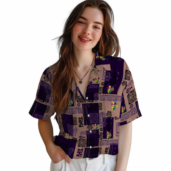 Mardi Gras Tribal Symbols Hawaiian Shirt Trendy