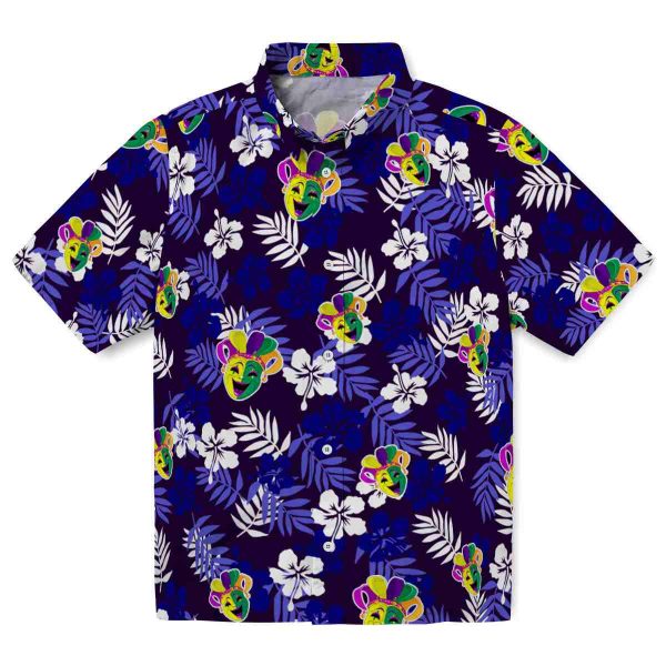 Mardi Gras Tropical Floral Hawaiian Shirt Best selling