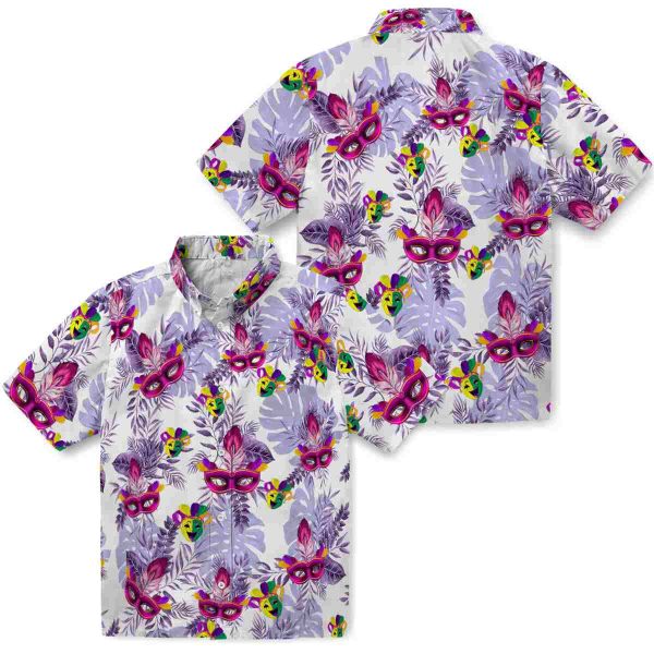 Mardi Gras Tropical Leaves Hawaiian Shirt Latest Model