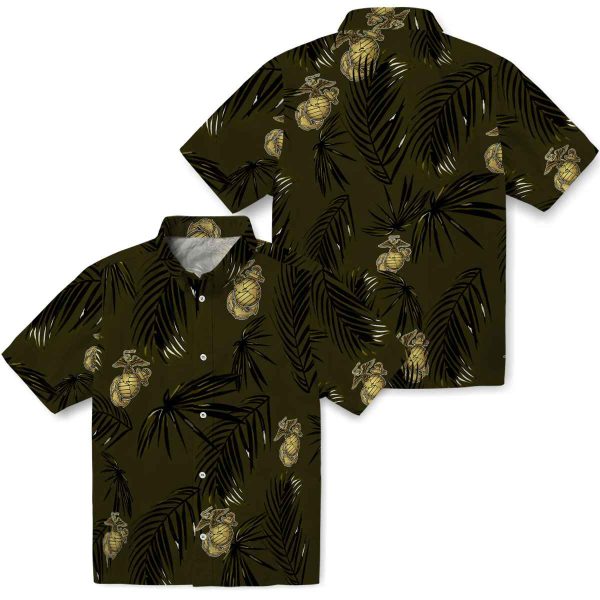 Marine Corps Palm Leaf Hawaiian Shirt Latest Model