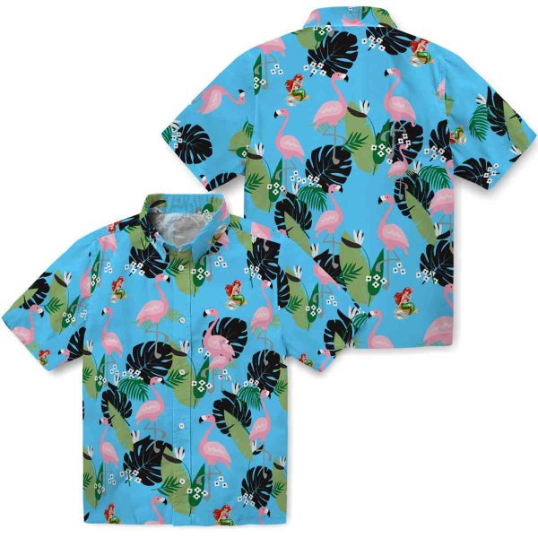 Mermaid Flamingo Leaf Motif Hawaiian Shirt Latest Model