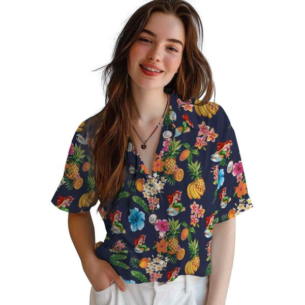 Mermaid Hibiscus And Fruit Hawaiian Shirt Trendy