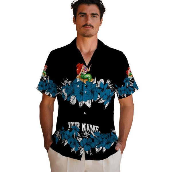 Mermaid Hibiscus Stripe Hawaiian Shirt High quality