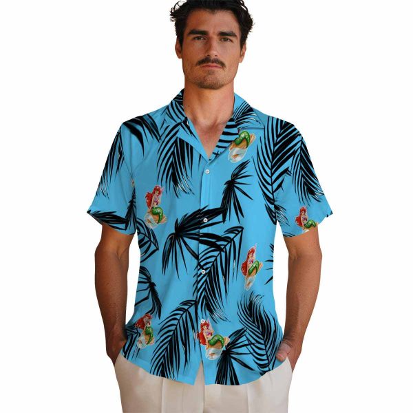 Mermaid Palm Leaf Hawaiian Shirt High quality