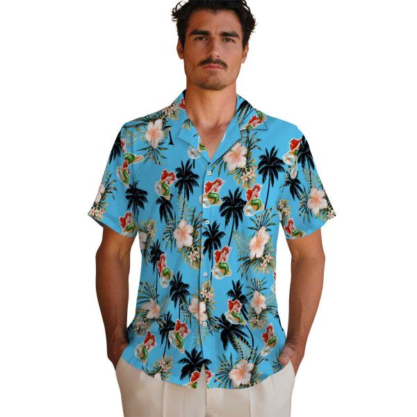 Mermaid Palm Tree Flower Hawaiian Shirt High quality