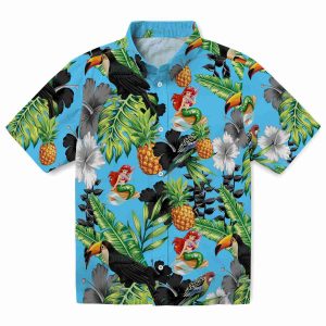 Mermaid Toucan Hibiscus Pineapple Hawaiian Shirt Best selling