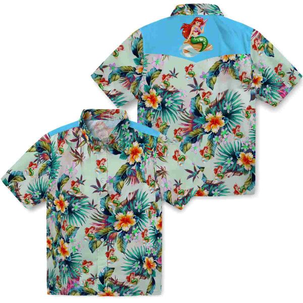 Mermaid Tropical Foliage Hawaiian Shirt Latest Model