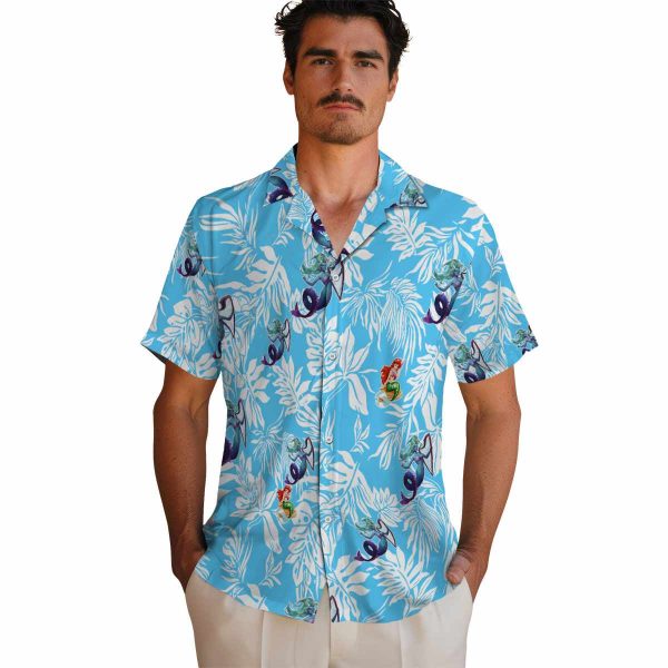 Mermaid Tropical Leaf Hawaiian Shirt High quality