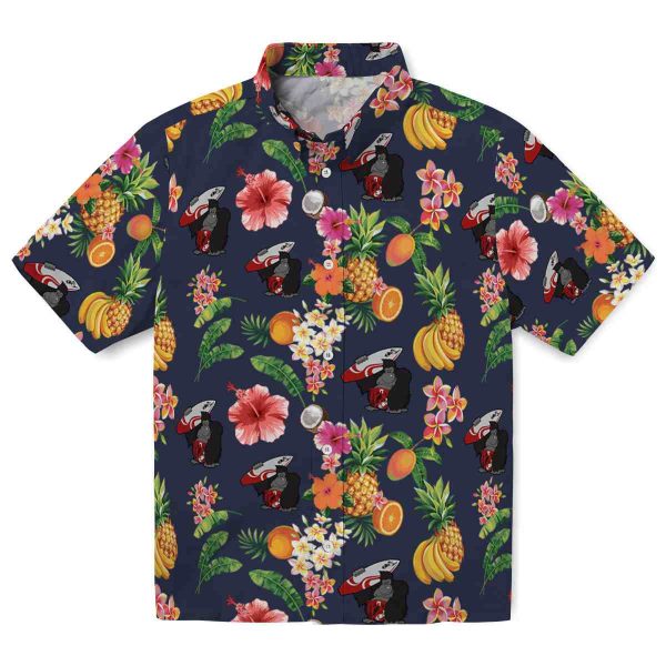 Monkey Hibiscus And Fruit Hawaiian Shirt Best selling