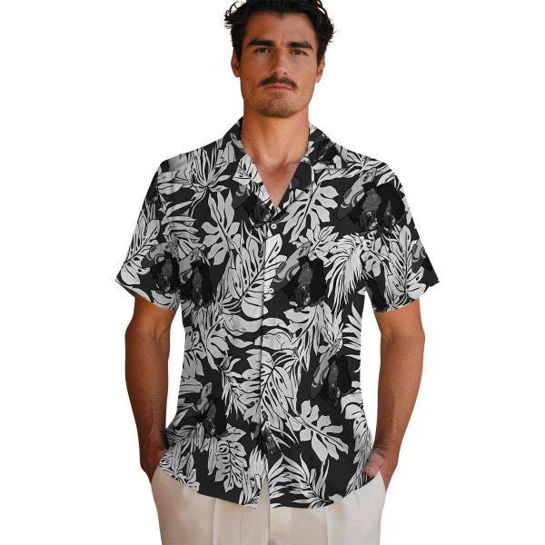 Monkey Monstera Leaf Pattern Hawaiian Shirt High quality