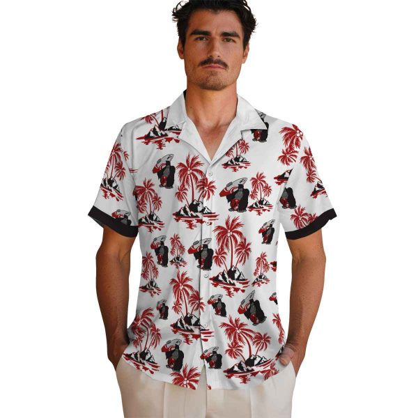 Monkey Palm Island Print Hawaiian Shirt High quality