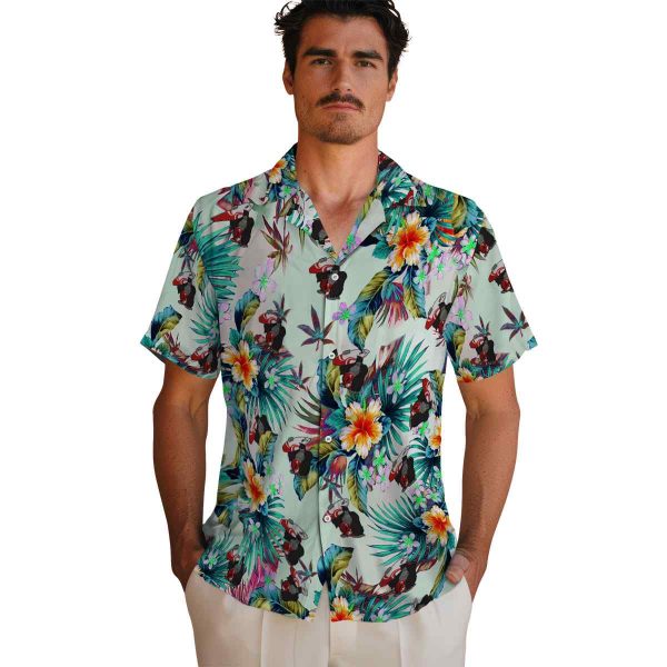 Monkey Tropical Foliage Hawaiian Shirt High quality