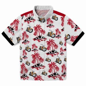 Motorcycle Palm Island Print Hawaiian Shirt Best selling