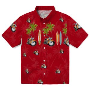 Motorcycle Surfboard Palm Hawaiian Shirt Best selling