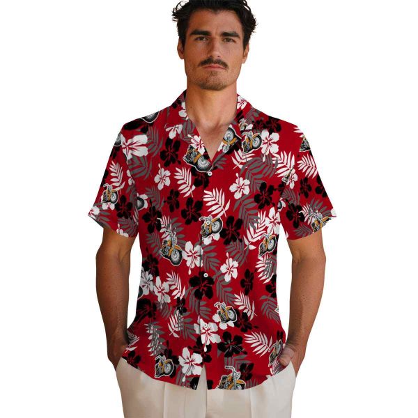 Motorcycle Tropical Floral Hawaiian Shirt High quality