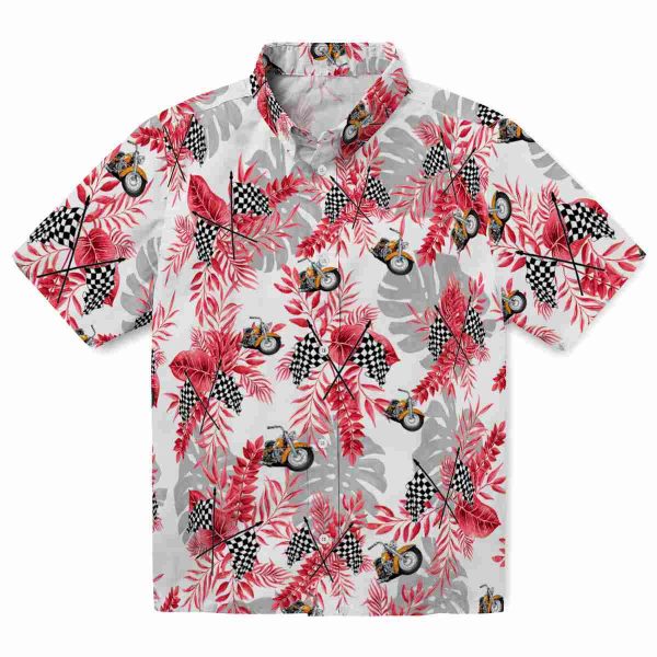 Motorcycle Tropical Leaves Hawaiian Shirt Best selling