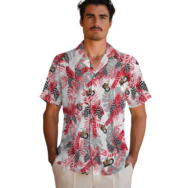 Motorcycle Tropical Leaves Hawaiian Shirt High quality