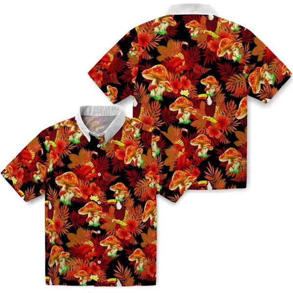 Mushroom Floral Toucan Hawaiian Shirt Latest Model